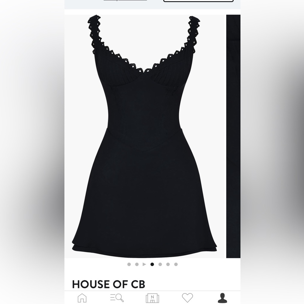 House of CB black dress work once for bday brunch